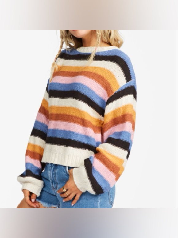 Billabong Striped Scoopneck Sweater